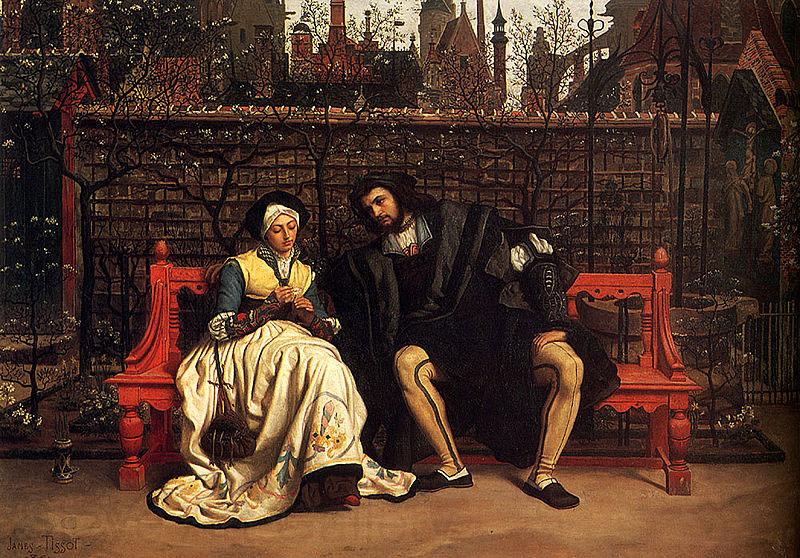 James Tissot Faust and Marguerite in the Garden